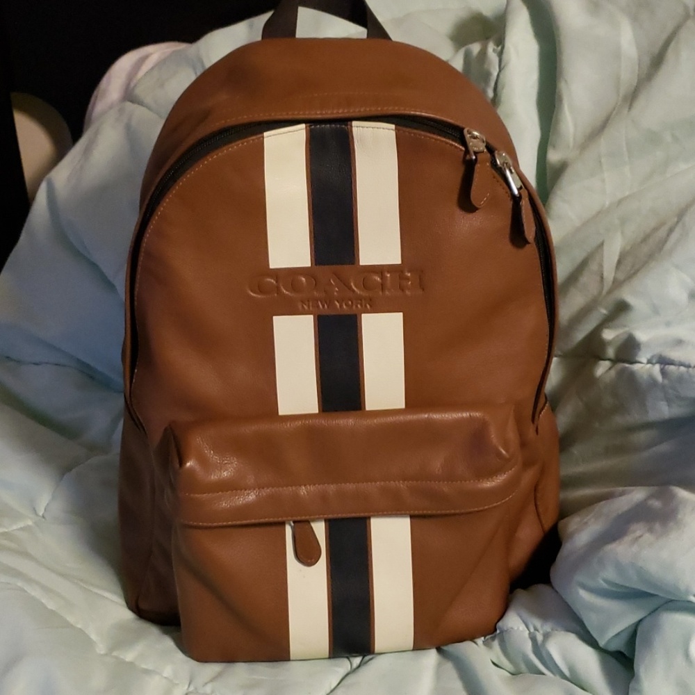 Coach leather bakcpack